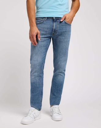 Lee Slim-fit-Jeans LEE Lee Jeans Luke, Herren, Gr. 32, L&auml;nge 34, blau, Obermaterial: 99% Baumwolle CO. 1% Elasthan EL., Jeans Slim-fit-Jeans