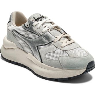 Diadora Mercury Elite Sneaker in White/Gray at Nordstrom, Size 6.5