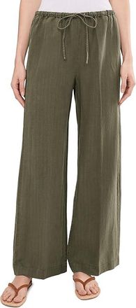 Michael Stars Marissa Drawstring Pants Womens Clothing Caper : LG (US 8-10), Linen/Tencel