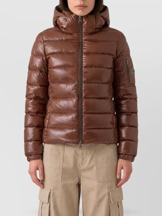Herno down hooded short puffer jacket