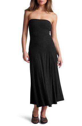 Beyond Yoga Strapless Maxi Dress in Darkest Night at Nordstrom Rack, Size X-Small