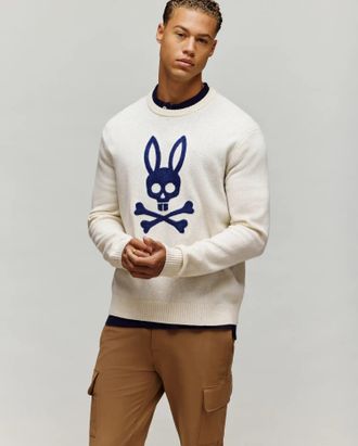 Psycho Bunny Mens Saxon Cozy Yarn Crew 250 PRISTINE / XXXL