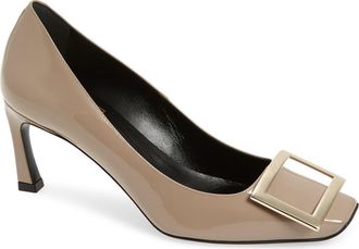 Roger Vivier Belle Vivier Trompette Pump in Cement Grey at Nordstrom, Size 6Us