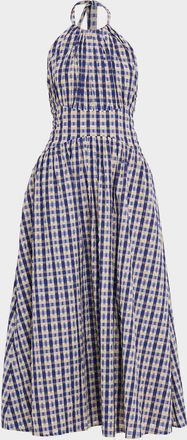 Rosie Assoulin In The Name Of Love Halter Midi Dress