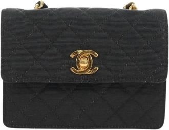 Chanel Pre-owned Vintage Mini Shoulder Bag - Dames - Vintage Mini Tas - Zwart - ONE Size - Vintage