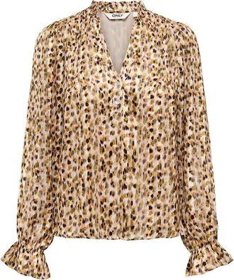 Only Bedrukte blouse met lange mouwen