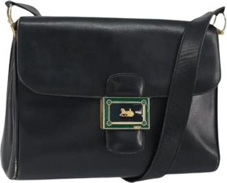 Celine Pre-owned Shoulder Bags, female, Black, Size: ONE SIZE Pre-owned Leather Vintage Shoulder Bag