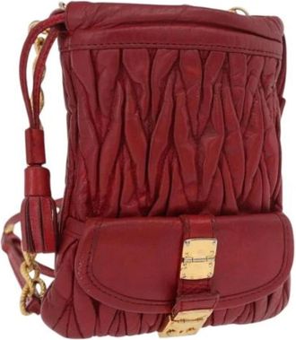 Miu Miu Borsa a spalla Pre-owned - - Pre-owned - Donna - Rosso - ONE SIZE