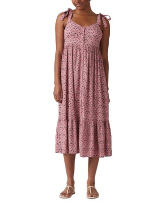 Levi's Katherine Maxi Dress Womens Lottie Floral Scoop Neck PALL151