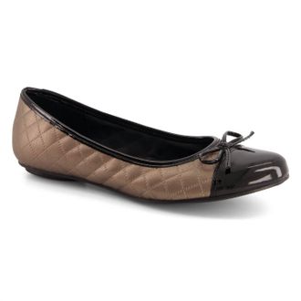 Andrea Womens Classic Casual Ballerinas In Bronze