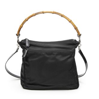 Gucci Bamboo Front Pocket Hobo schoudertas