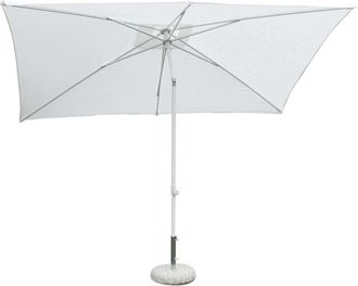 COSMA Sombrilla De Jard&iacute;n Poste De Aluminio Tela Blanca 2x3 Mod. Nice