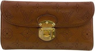 Louis Vuitton Pre-owned Wallets, female, Brown, Size: ONE SIZE Pre-owned Vintage Long Wallet (Bi-fold)