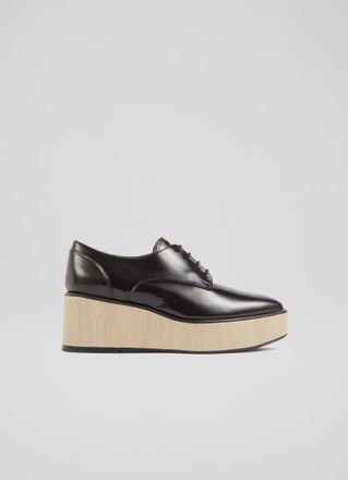 L.k. Bennett Womens Payden Platforms, Black Leather - Size UK 5