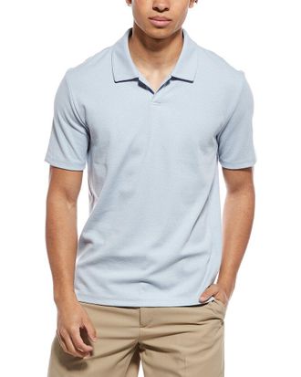 Vince Mesh Rib Johnny Collar Shirt