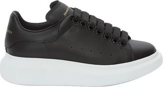 Alexander McQueen Oversized Sneaker - Dames - Sneakers - Zwart - 36 1/2 EU - Leer - Schoenen