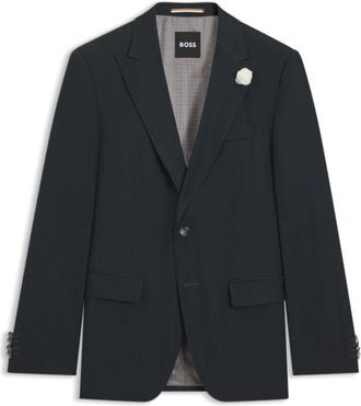 BOSS Melange slim-fit jacket in a wool blend