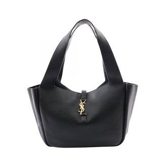Saint Laurent Black Leather Handbag Tote Bag (Pre-Owned)