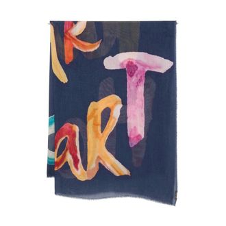 Faliero Sarti Winter Scarves, female, Blue, Size: ONE SIZE Faliero Sarti Scarfs