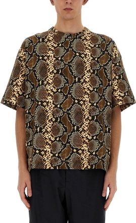 Jil Sander T-Shirt With Animal Pattern-Uomo