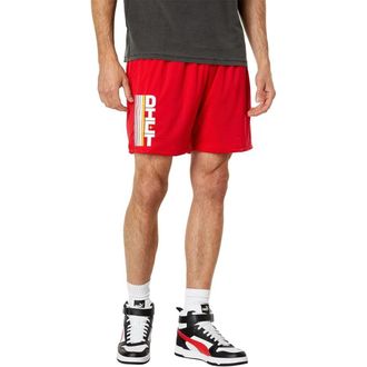 Diet Starts Monday Race Shorts Mens Red Drawstring Performance FROG305