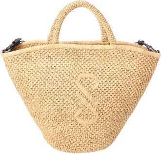 Proenza Schouler Raffia & Leather Tote