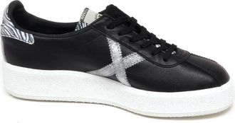 Munich Leren schoen Barru SKY in zilver - Dames - Sneakers - Zwart - 41 EU - Schoenen
