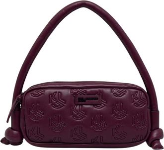Karl Lagerfeld Baguette Tas - Dames - Tassen - Rood - Maat: ONE Size Leer
