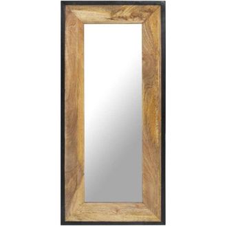 vidaXL vidaXL Specchio 110x50 cm in Legno Massello di Mango