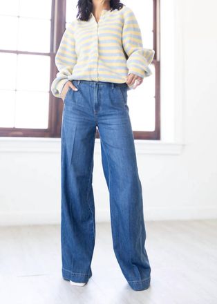 Pistola Denim Jadyn Seamed Low Slung Palazzo Jeans In Imagine