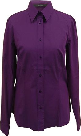 HUGO BOSS Hugo Boss Purple Cotton Shirt Size XS