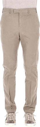 Pantaloni Torino Master Gabardine Broek - Heren - Slim Fit Broeken - Grijs - L - Katoen - Broeken