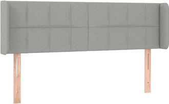 vidaXL Cabecero Con Led De Tela Gris Claro 147x16x78/88 Cm Vidaxl