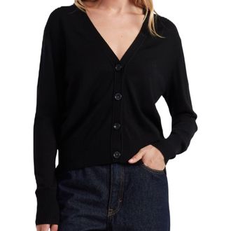 Chinti and Parker Pure Merino Cardigan in Black at Nordstrom, Size X-Large
