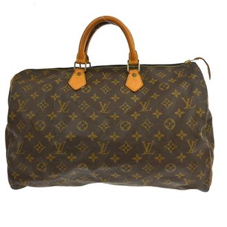 Louis Vuitton Speedy Handbag Monogram Canvas Brown Canvas Handbag (Pre-Owned)