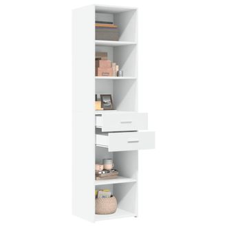 Berkfield Home Highboard White 45x42.5x185 cm Engineered Wood