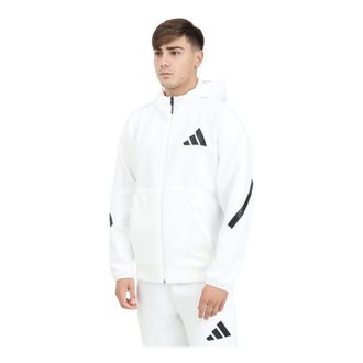 adidas Heren, Sweatshirts & Hoodies, Wit, Maat: M Katoen