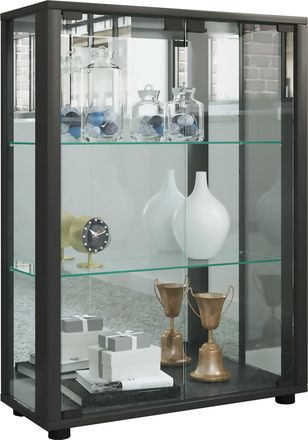 ebuy24 Ebuy24 - Vitrina De Vidrio Vcm De Pie Vitrina De Vidrio Con Vidrio De Seguridad Esg Dimensiones Aprox. Al. 80 X An. 60 X P. 25 Cm Soporte Vitrina Vidr