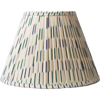 Mela Artisans Ikat Blue Pleated Lampshade in Beige at Nordstrom