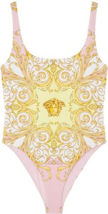 Versace Spring Baroque-Print One-Piece Swimsuit