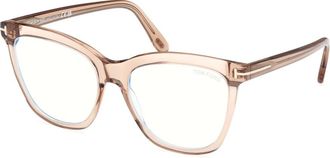 Tom Ford Ft 6042-B Optical Frame - Dames - Brillen - Bruin - 54 MM - Accessoires