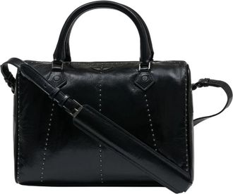 Zadig&Voltaire Handtas met dubbele draagoptie - Dames - Handtassen - Zwart - ONE Size - Leer - Tassen