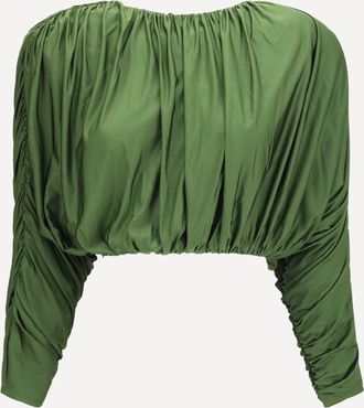 Self Portrait Draped jersey Top Female 6