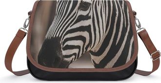 Generic Portrait of Zebra Small Womens Crossbody Bags Shoulder Handbag with Adjustable Strap for Travel