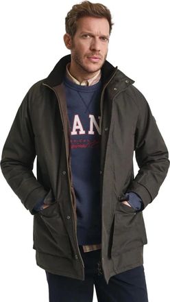 GANT Jassen, Heren, Groen, XL, Katoen, Double Decker Jacket