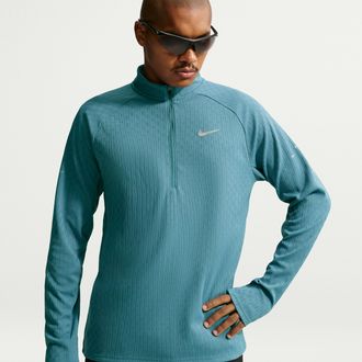 Nike Mens Stride Aero-FIT 1/2-Zip Mid Layer in Blue | IM5214-008