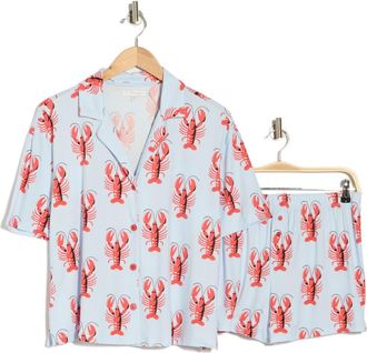 PJ Salvage Cloud Jersey Pajamas in Ice Blue at Nordstrom Rack, Size X-Large