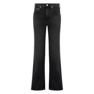 A Gold E Boot-cut Jeans, female, Black, Size: W26 Mid Rise Kick Boot