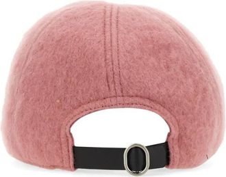 Jil Sander Caps & Mützen - Textured Baseball Cap With Embossed Logo - Gr. S - in Rosa - für Damen