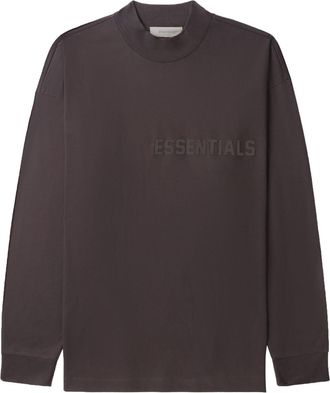 Fear of God logo-print long-sleeve T-shirt - men - Cotton - L - Purple